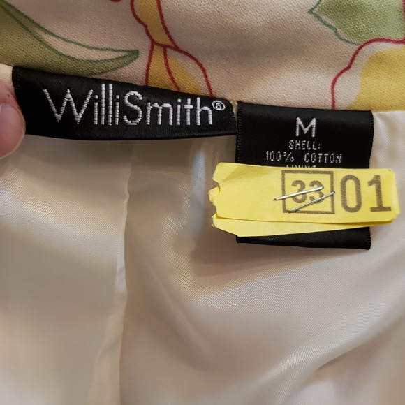 Willi Smith Floral Trench Coat, 100% Cotton, Women's Medium, Long Coat - Picture 5 of 7